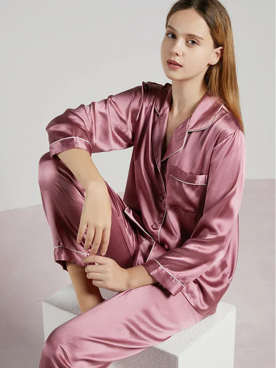 Celeste Ladies’ Silk Pyjama Set – 100% Silk Luxury Nightwear
