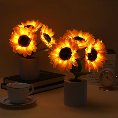 Shimmering Sunflower LED Table Lamp