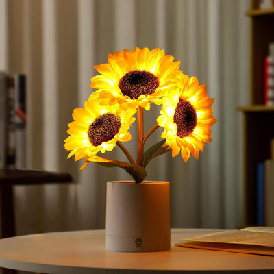 Shimmering Sunflower LED Table Lamp