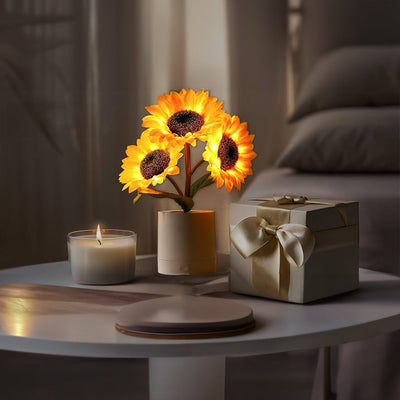 Shimmering Sunflower LED Table Lamp