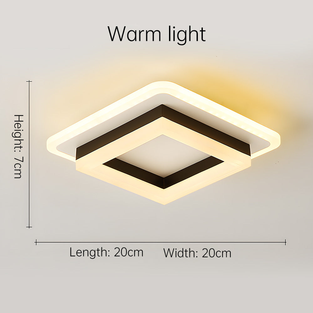 Square LED Ceiling Light for Modern Interiors