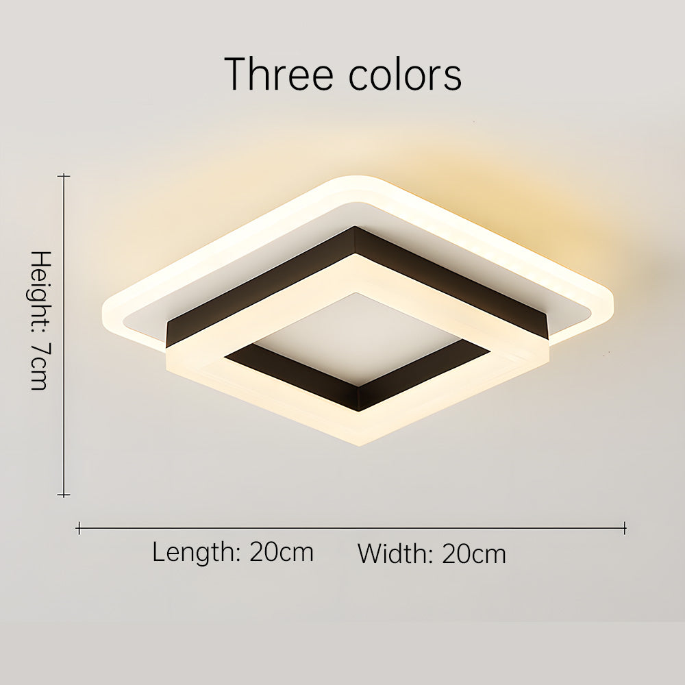 Square LED Ceiling Light for Modern Interiors