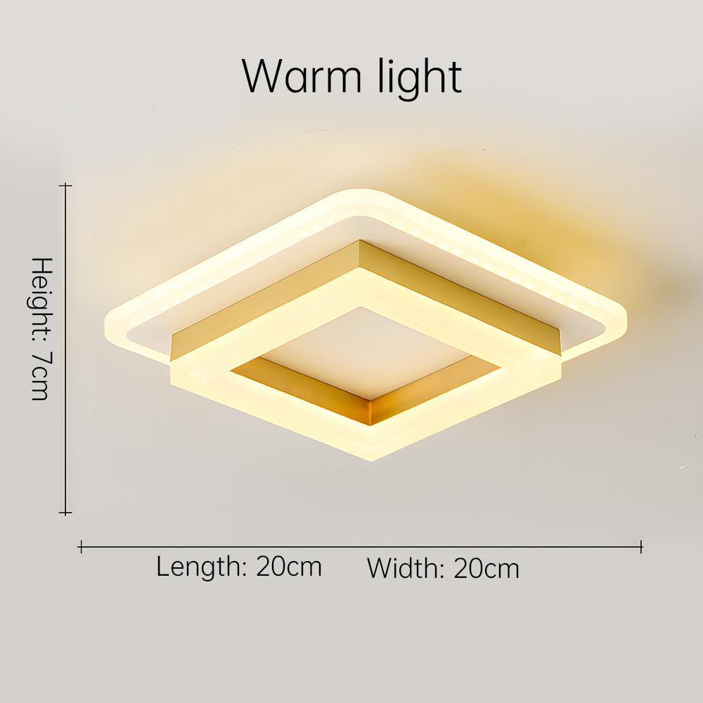 Square LED Ceiling Light for Modern Interiors
