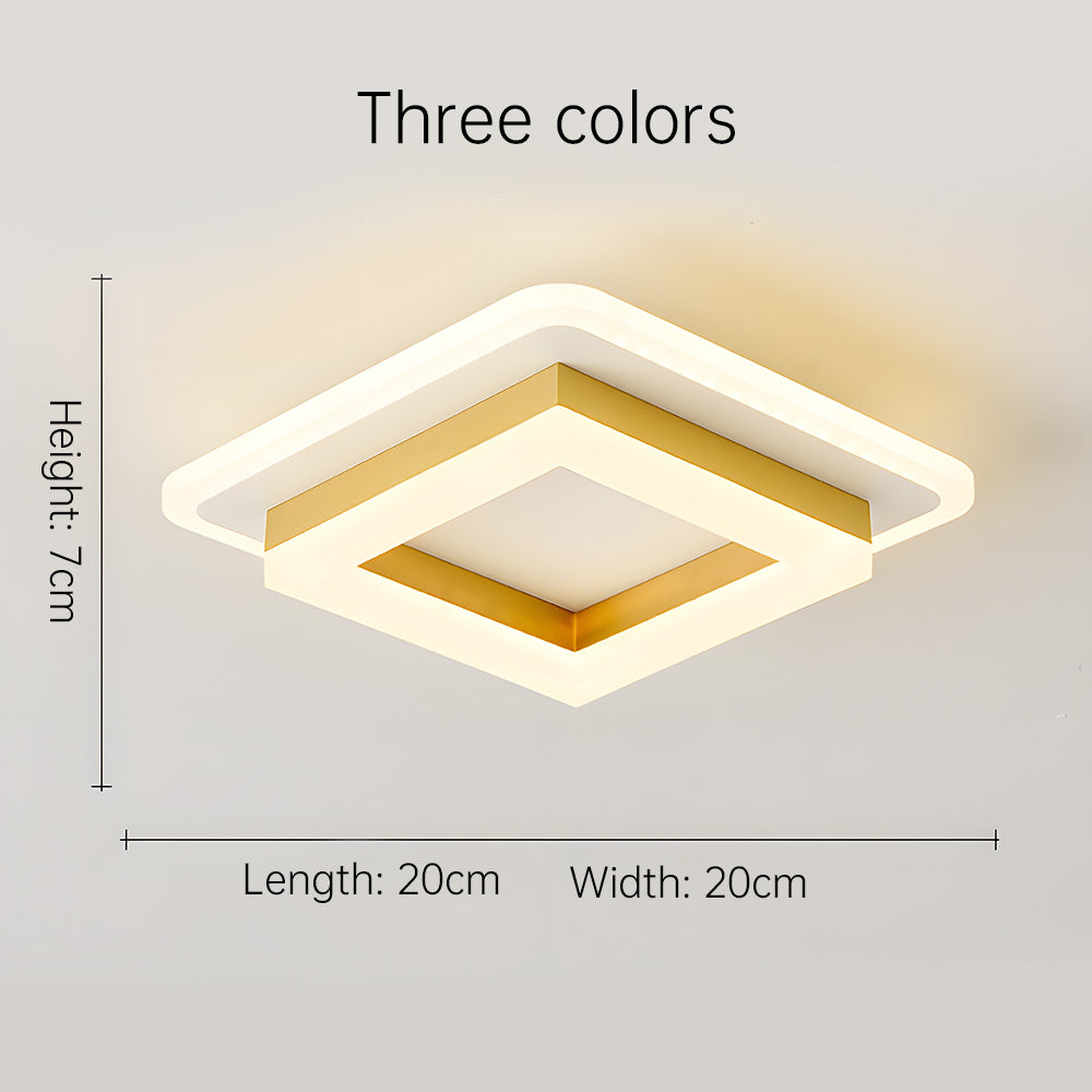 Square LED Ceiling Light for Modern Interiors