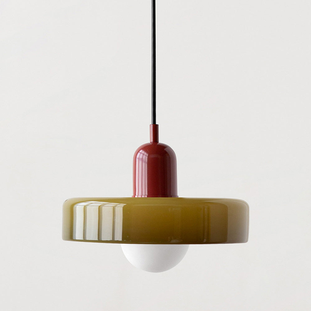 2-Head Bauhaus Glass Pendant Light Adjustable