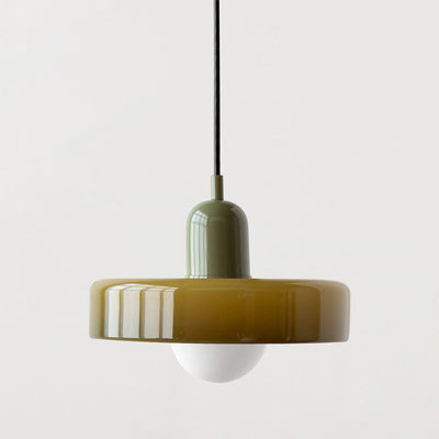 2-Head Bauhaus Glass Pendant Light Adjustable