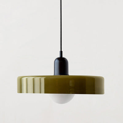 Bauhaus Colored Glass Pendant Light