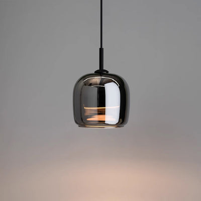 Nordic Black Glass Pendant Light with LED