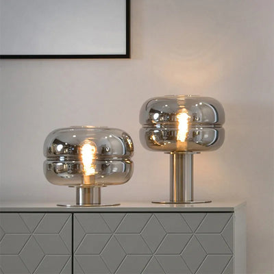 Scandinavian Glass Table Lamp – AuroraForm E27