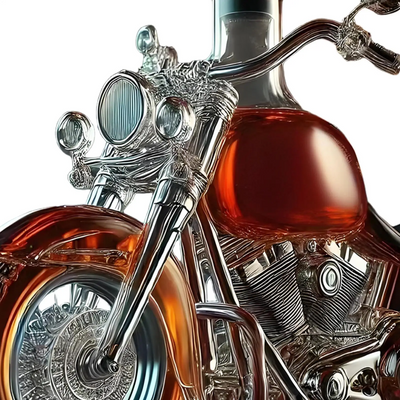 Harley Motorcycle Shaped Whiskey Decanter for Home Bar