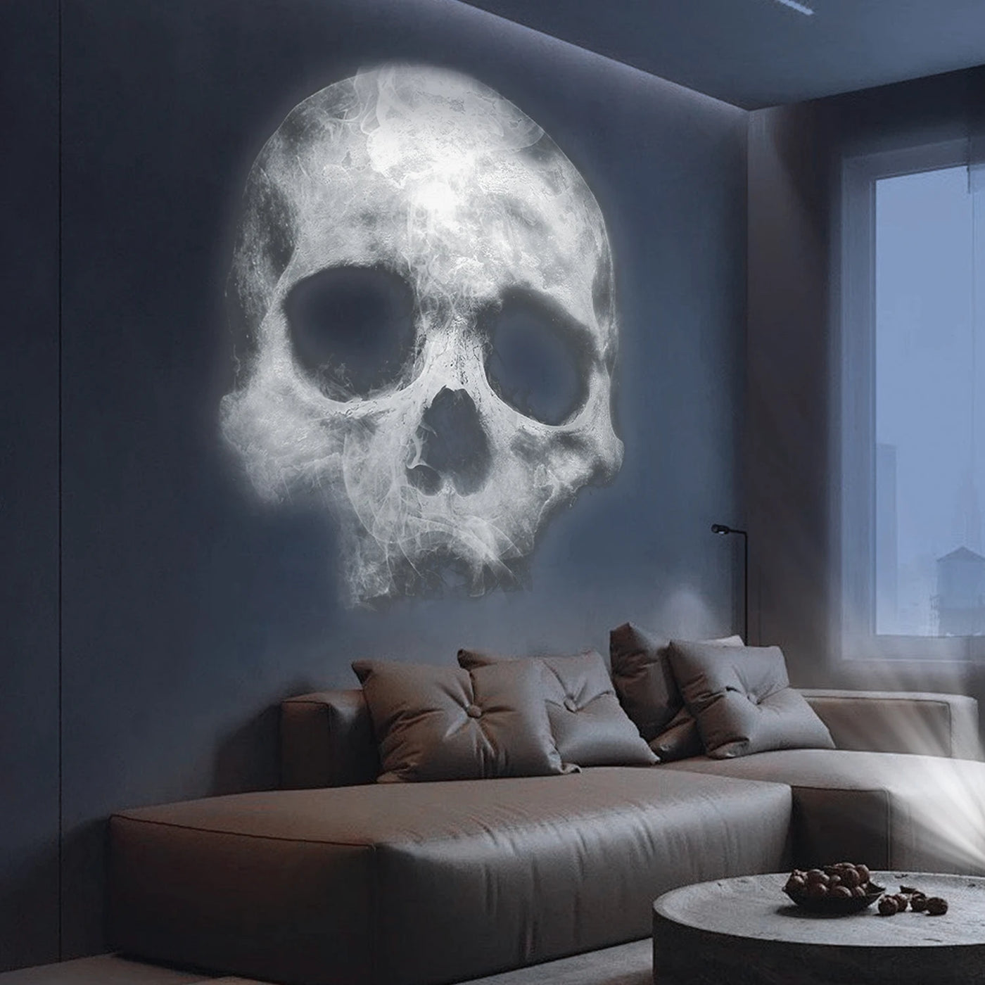 Skull Projection Night Light with USB Power