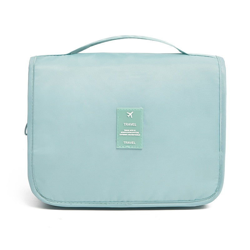 Roll-Up Travel Makeup Bag with Hook