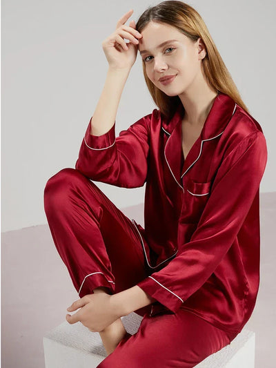 Celeste Ladies’ Silk Pyjama Set – 100% Silk Luxury Nightwear