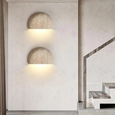 Stone Wall Lamp – Retro Wabi-Sabi LED Light