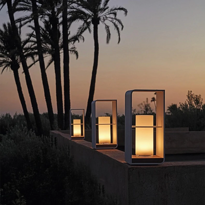 Solar Terrace Lamp with Warm LED Lighting