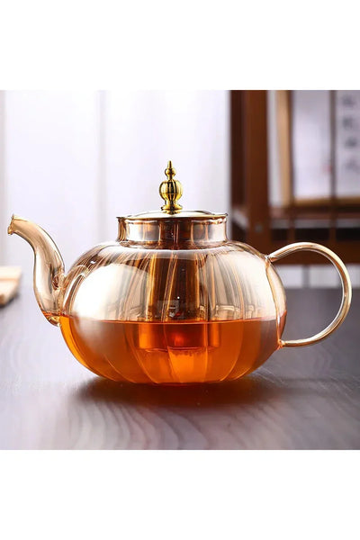 Glass Teapot with Infuser and Lid for Loose Tea