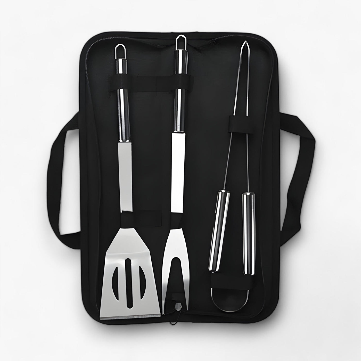 Stainless Steel BBQ Grill Tool Set with Carrying Case