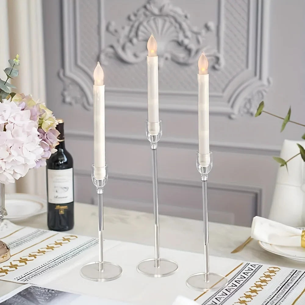 LumenAcry Acrylic Candle Holder Set (3-piece)