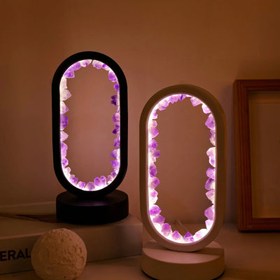 Natural Amethyst Crystal Lamp for Relaxation