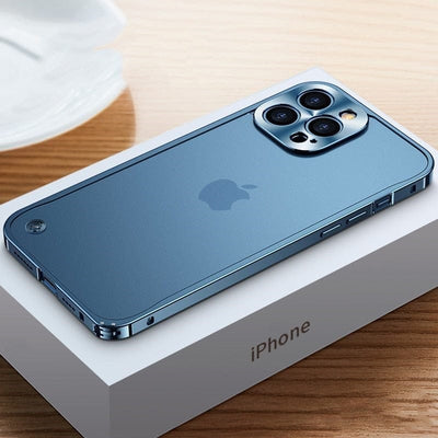 Aluminum Metal Case with Polycarbonate Back for iPhone