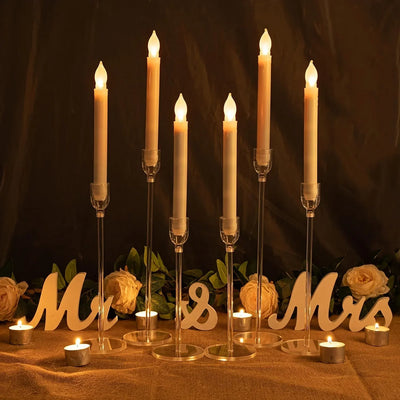 LumenAcry Acrylic Candle Holder Set (3-piece)