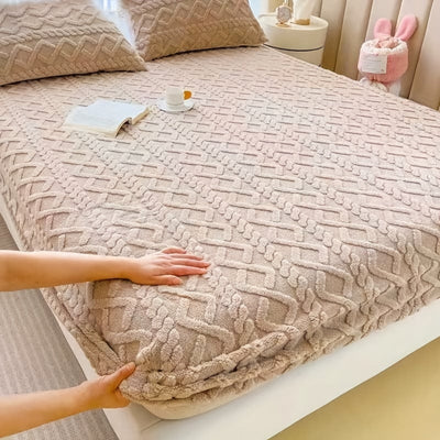 Velvet Mattress Cover – Soft Protective Bedding