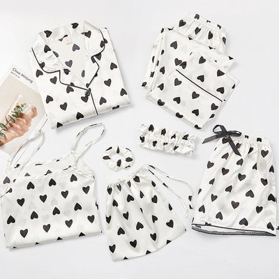 Pipa 7-Piece Pajama Set – Soft & Elegant Sleepwear