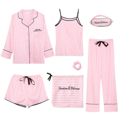Pipa 7-Piece Pajama Set – Soft & Elegant Sleepwear