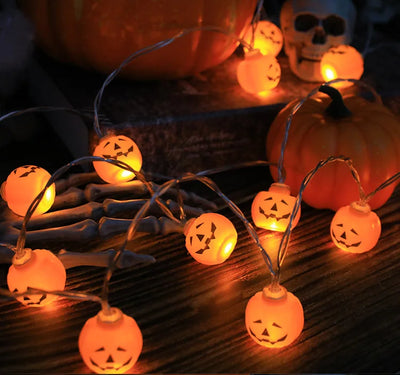 Halloween LED Pumpkin & Skull String Lights