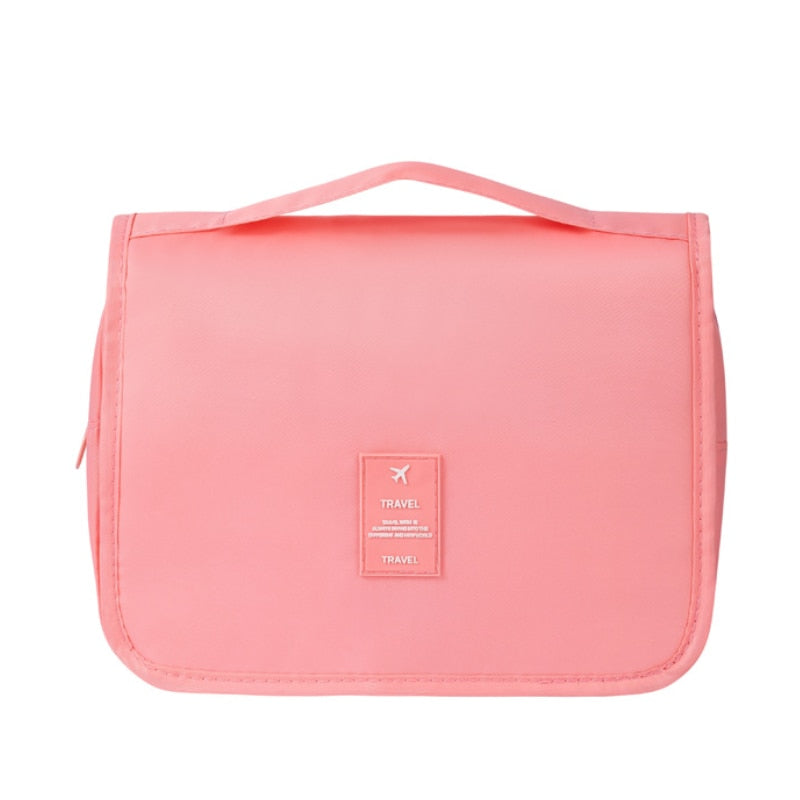 Roll-Up Travel Makeup Bag with Hook