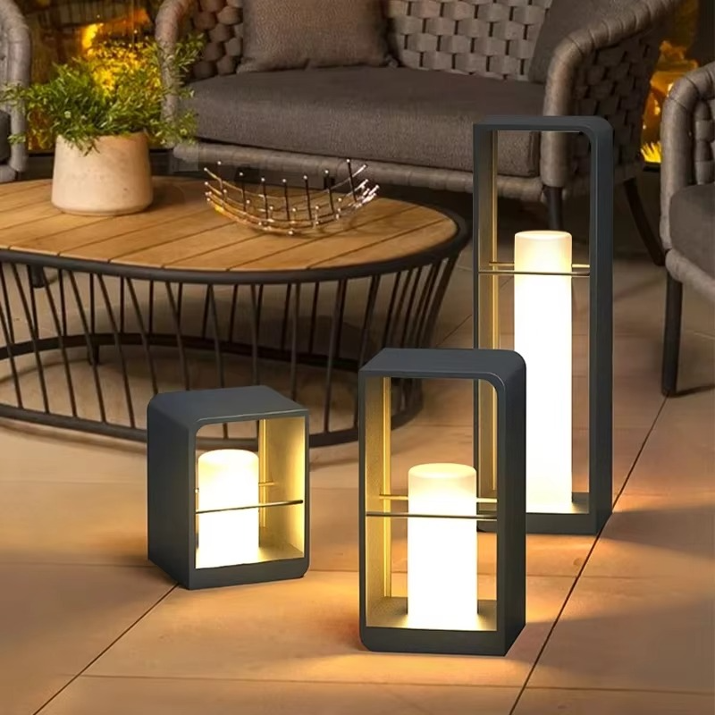 Solar Terrace Lamp with Warm LED Lighting