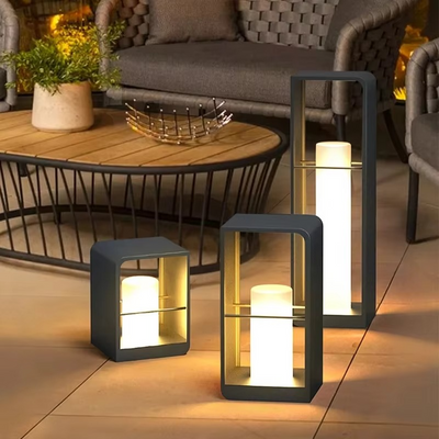 Solar Terrace Lamp with Warm LED Lighting