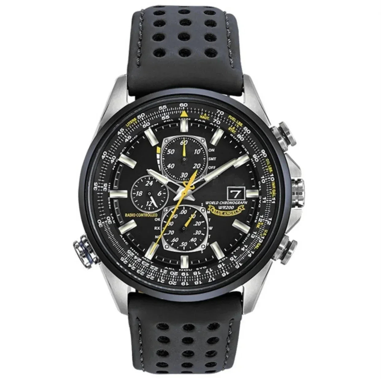 Men’s Stainless Steel Chronograph Watch with Calendar