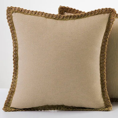 Colorful French-Style Decorative Pillow Cover Polyester