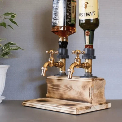 Wooden Beverage Dispenser – 5L Drink Server with Tap