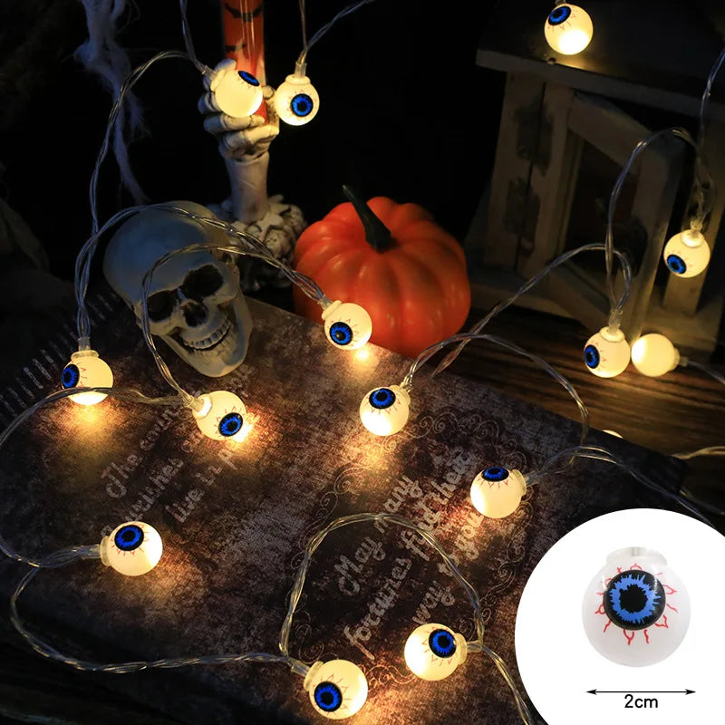Halloween LED Pumpkin & Skull String Lights