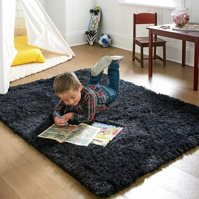 Fluffy Ultra Soft Non-Slip Rug with Memory Foam Cushion