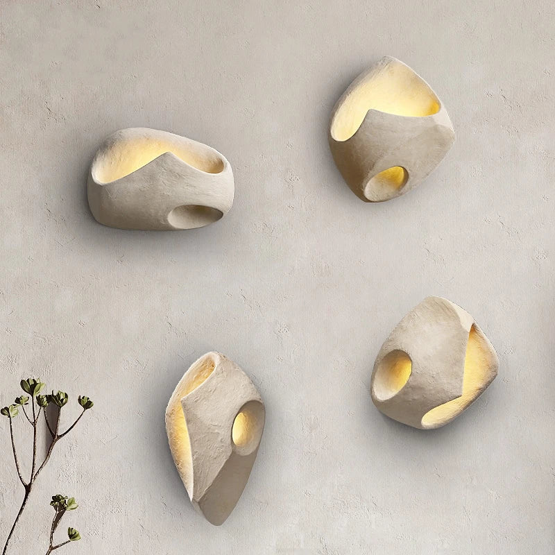 Wabi-Sabi Cement LED Wall Light
