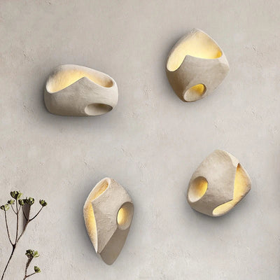 Wabi-Sabi Cement LED Wall Light