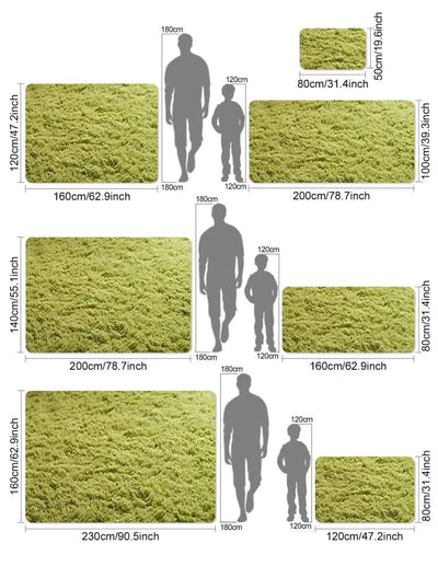 Fluffy Ultra Soft Non-Slip Rug with Memory Foam Cushion