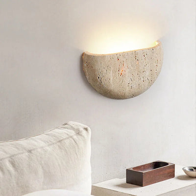 Stone Wall Lamp – Retro Wabi-Sabi LED Light