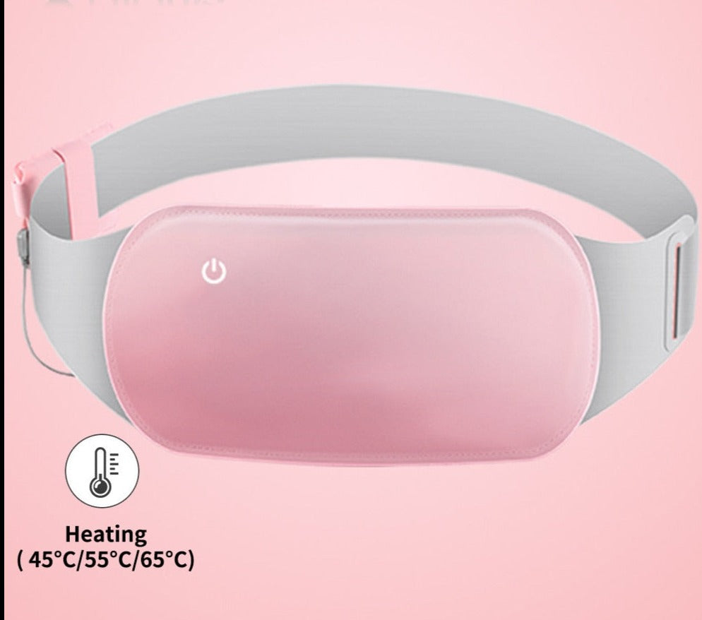 Rechargeable Electric Abdominal Warmer with Heat and Vibration