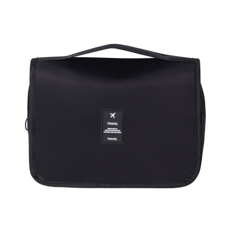Roll-Up Travel Makeup Bag with Hook