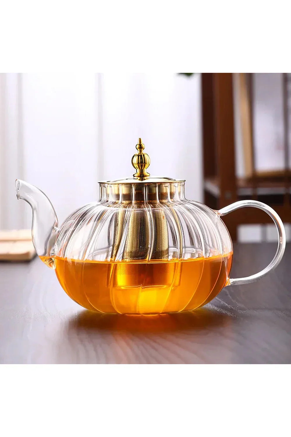 Glass Teapot with Infuser and Lid for Loose Tea