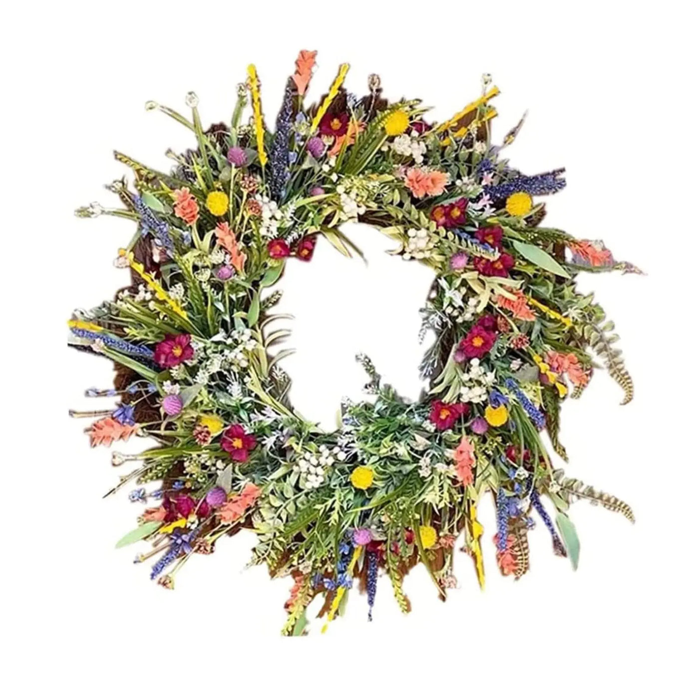 Handmade Floral Door Wreath for Indoor and Outdoor