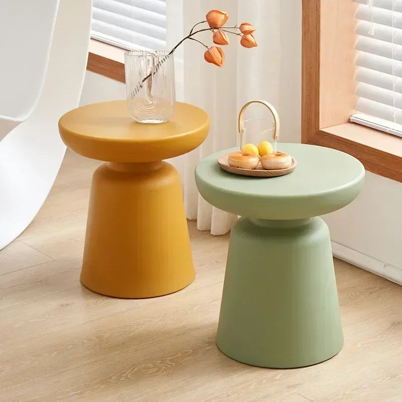 Small Round Low Side Table for Modern Living Spaces