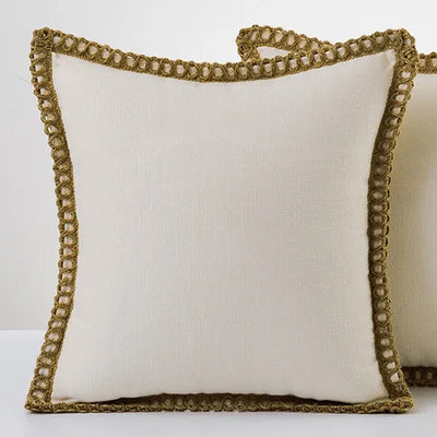 Colorful French-Style Decorative Pillow Cover Polyester
