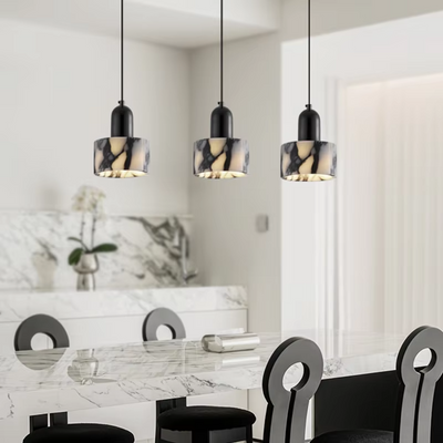 Black Marble Pendant Light for Modern Interiors