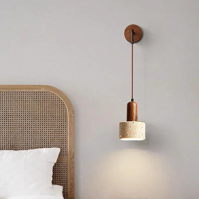 Wabi-Sabi Stone Wall Lamp – Warm LED Light