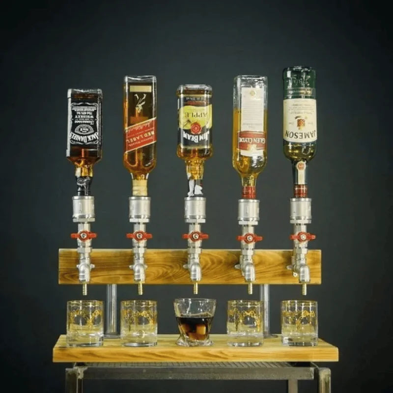 Wooden Beverage Dispenser – 5L Drink Server with Tap